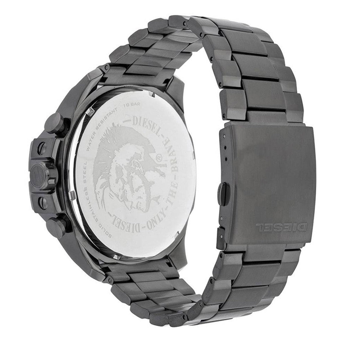 Diesel DZ4282 Mega Chief Chronograph Herrenuhr – Graues Zifferblatt & graues Edelstahlarmband