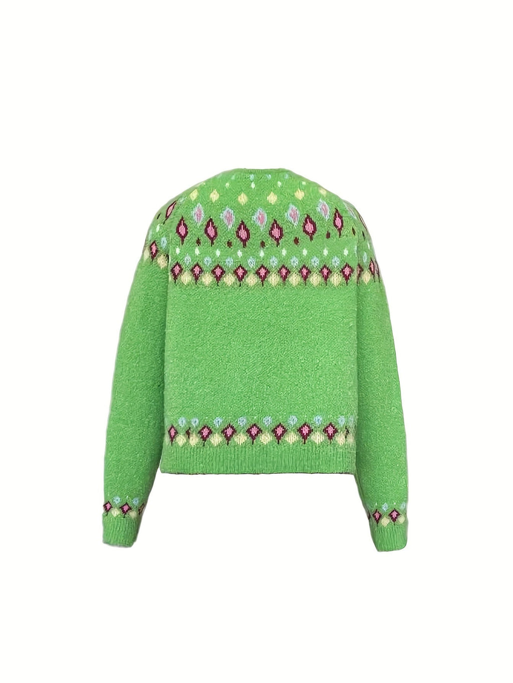 Maribel | Fair Isle Knit Cardigan