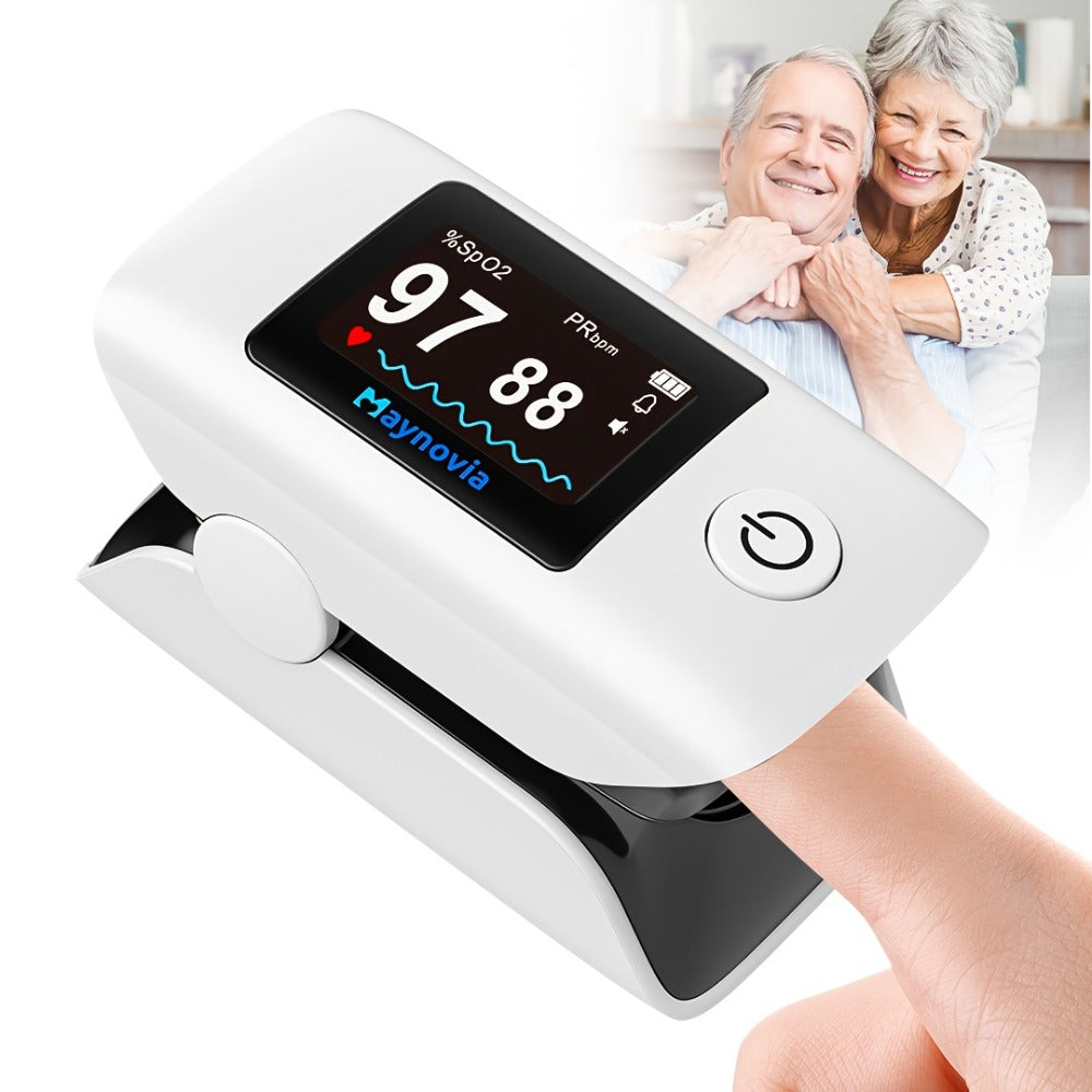 Blood Pressure Monitor, Oximeter Fingertip Digital BP Machine Home Use, Fully Automatic Hypertension Tracker