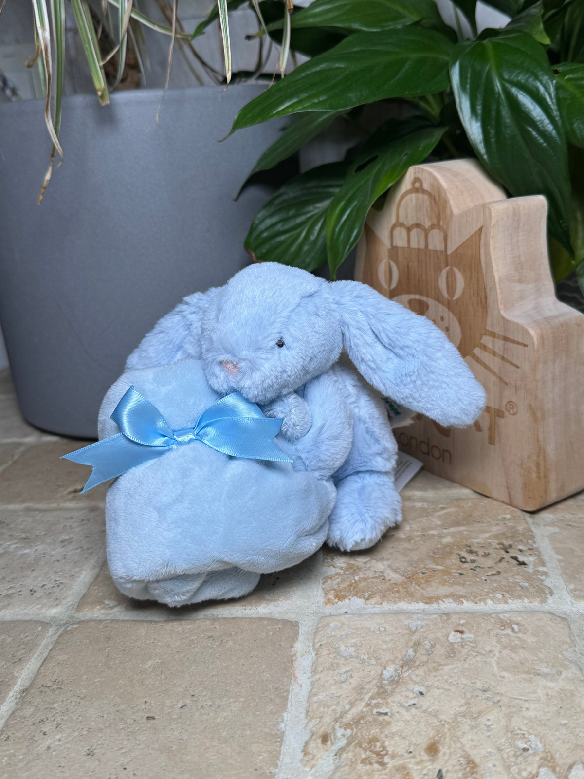 Jellycat Bashful Blue Bunny Soother