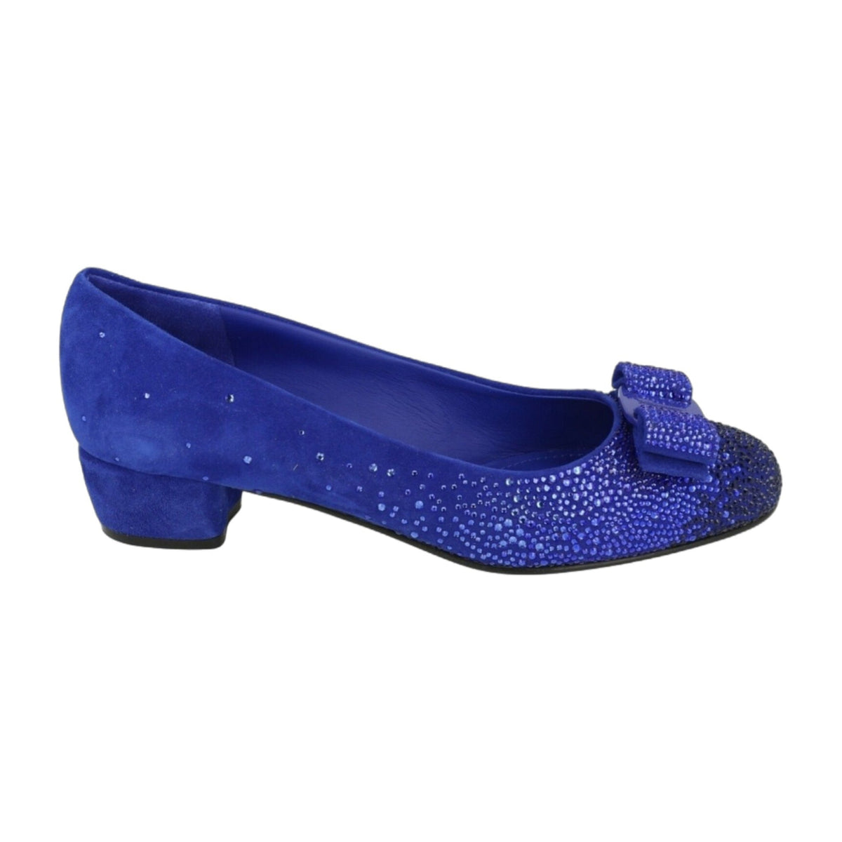 Ferragamo Vara Crystal-Embellished Pumps - Narrow Width