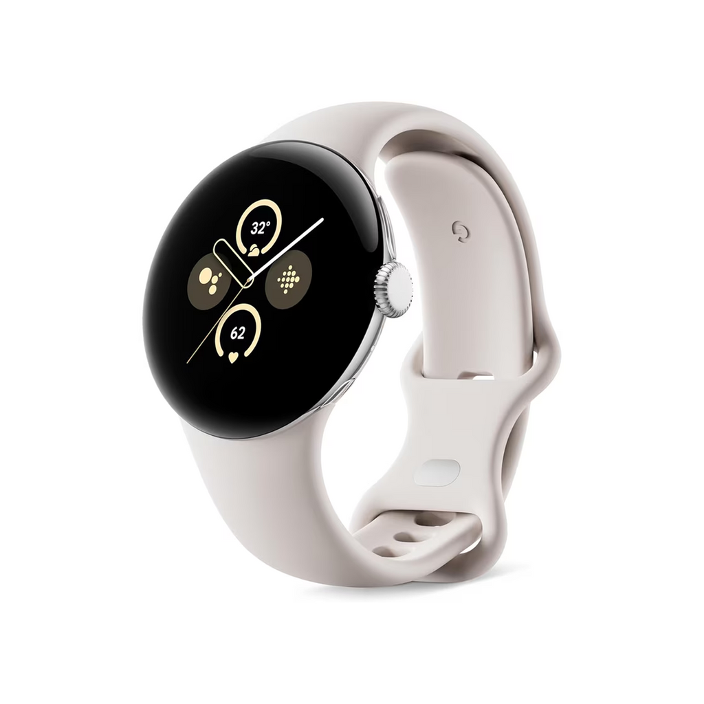 Google Pixel Watch (2nd Gen) 41MM (GPS + Cellular) - Polished Silver Stainless Steel