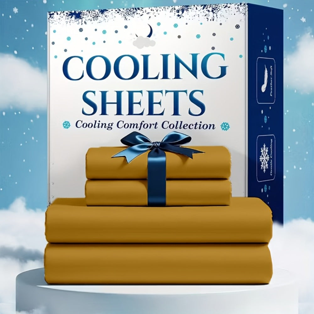 Bed Sheet Set Soft Breathable Cooling Microfiber Fitted & Flat Sheets with Deep Pockets – Wrinkle Free Hotel Luxury Bedding in Multiple Colors & Sizes