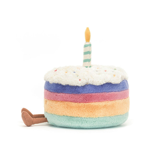 Jellycat Amuseables Rainbow Birthday Cake Medium