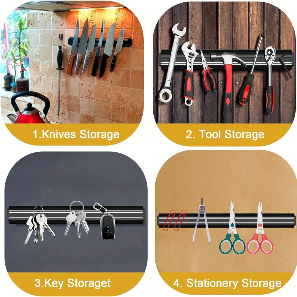 Magnetic Knife Holder Wall Mount 20 Inch - Strong Magnetic Knife Bar Strip for Kitchen, Space-Saving Knife Rack for Knives