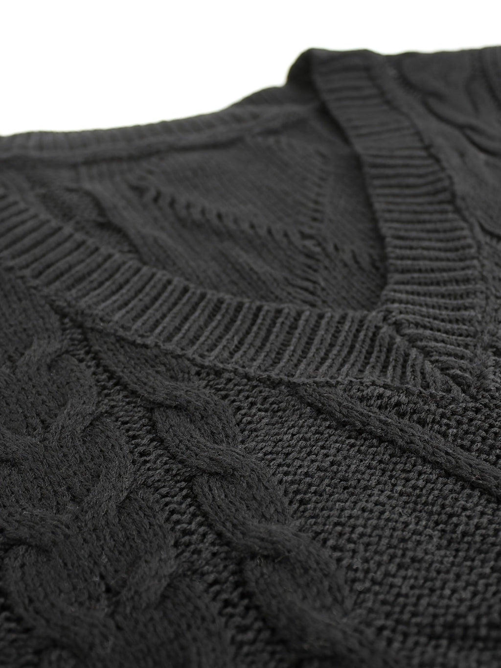 Colleen | Cable-Knit V-Neck Sweater Vest