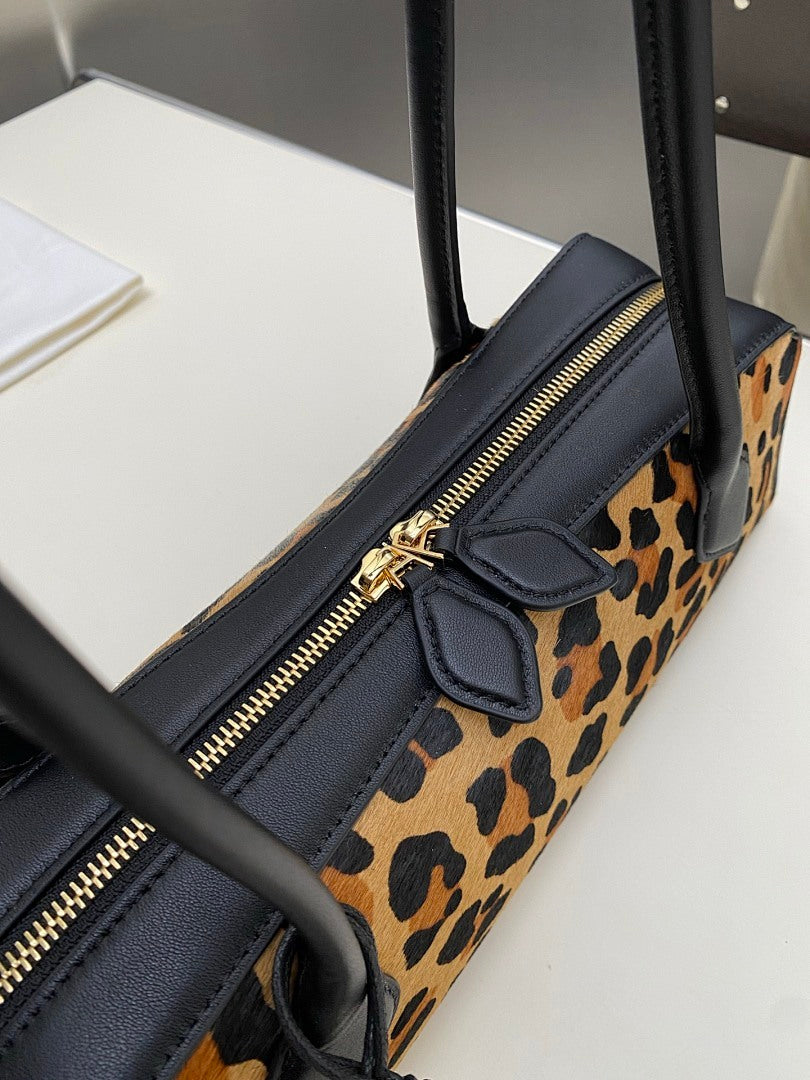 JACQUEMUS Leopard Luxe Shoulder Bag