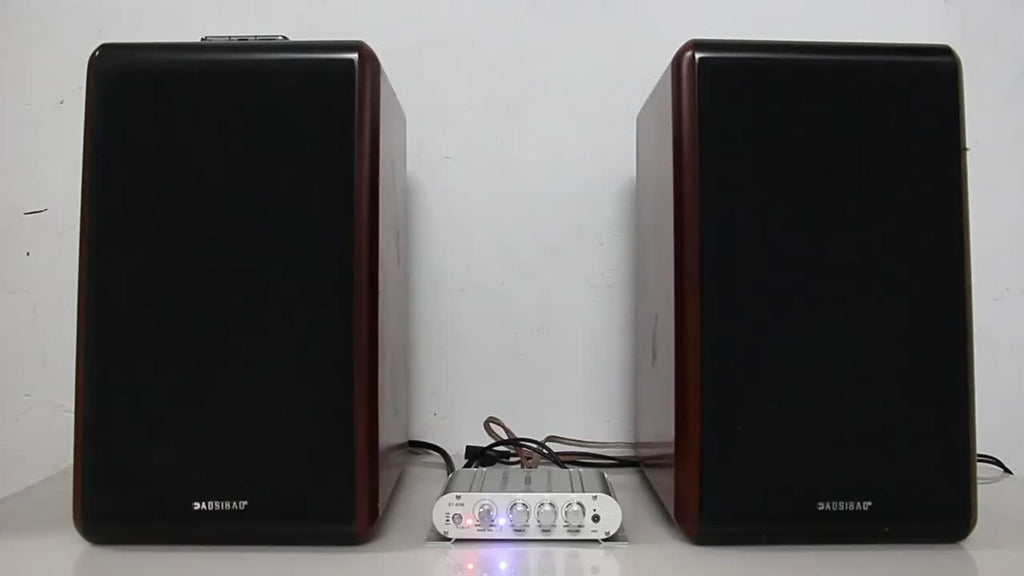 400W Car Audio Amplifier 2.1 Channel 12V Vehicle Sound System Stereo Bass Booster with Aluminum Alloy Housing
