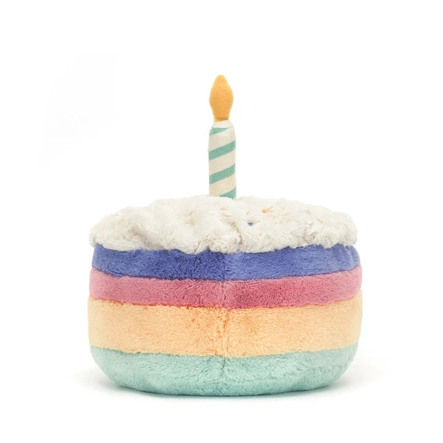 Jellycat Amuseables Rainbow Birthday Cake Medium