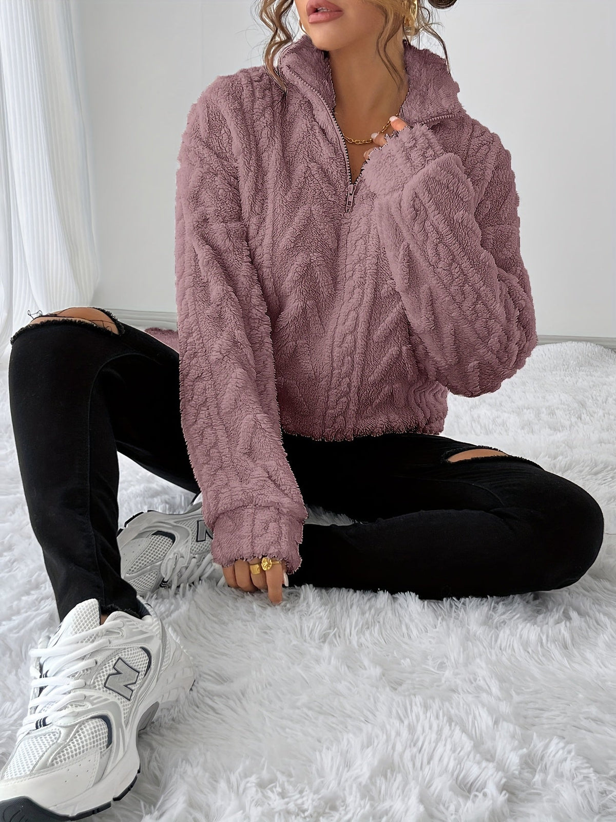 Susanna | Kuscheliges Sweatshirt mit Struktur