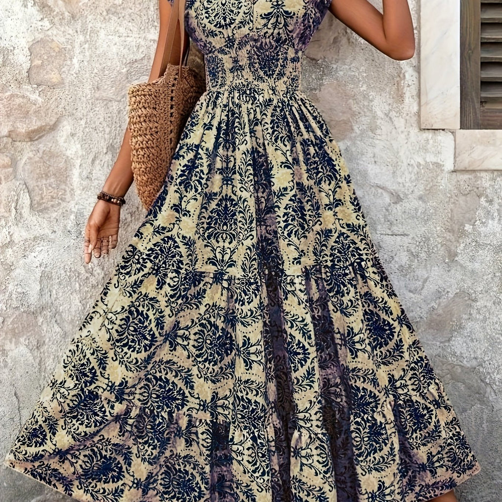 Mirabel | Böhmisches Stufen-Maxikleid
