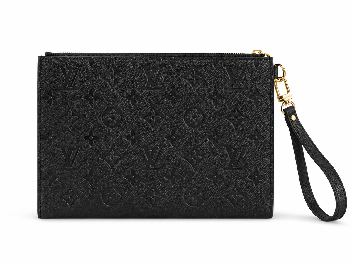 Louis Vuitton Daily Pouch – Monogram Empreinte Leather Black