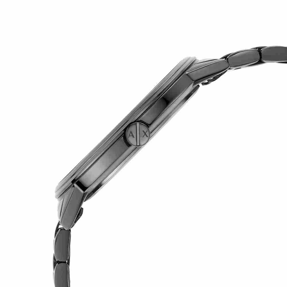 Armani Exchange Cayde AX2722 Herren-Analog-Uhr – Graues Zifferblatt mit passendem grauem Edelstahlarmband
