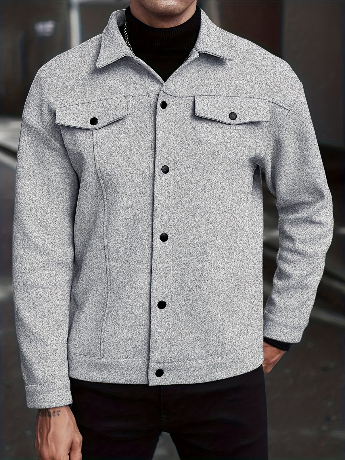 Roderick | Moderne Jacke mit Druckknöpfen