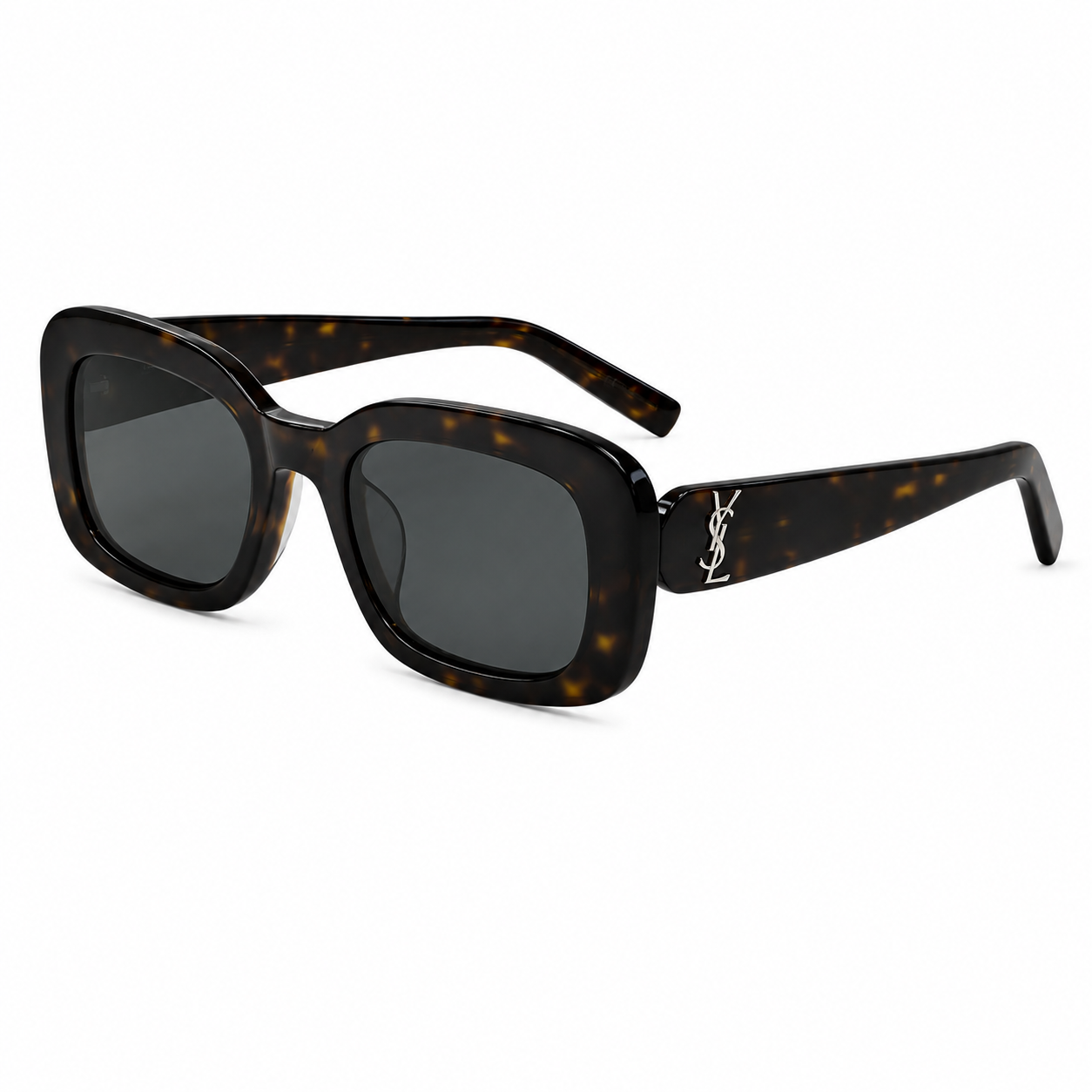 Saint Laurent SL 68 YSL Logo Oversized Square Acetate Sunglasses