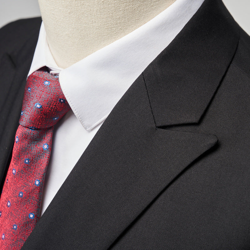 Casual Men's Suit Slim Fit Double Breasted 2 Piece Business Tuxedos