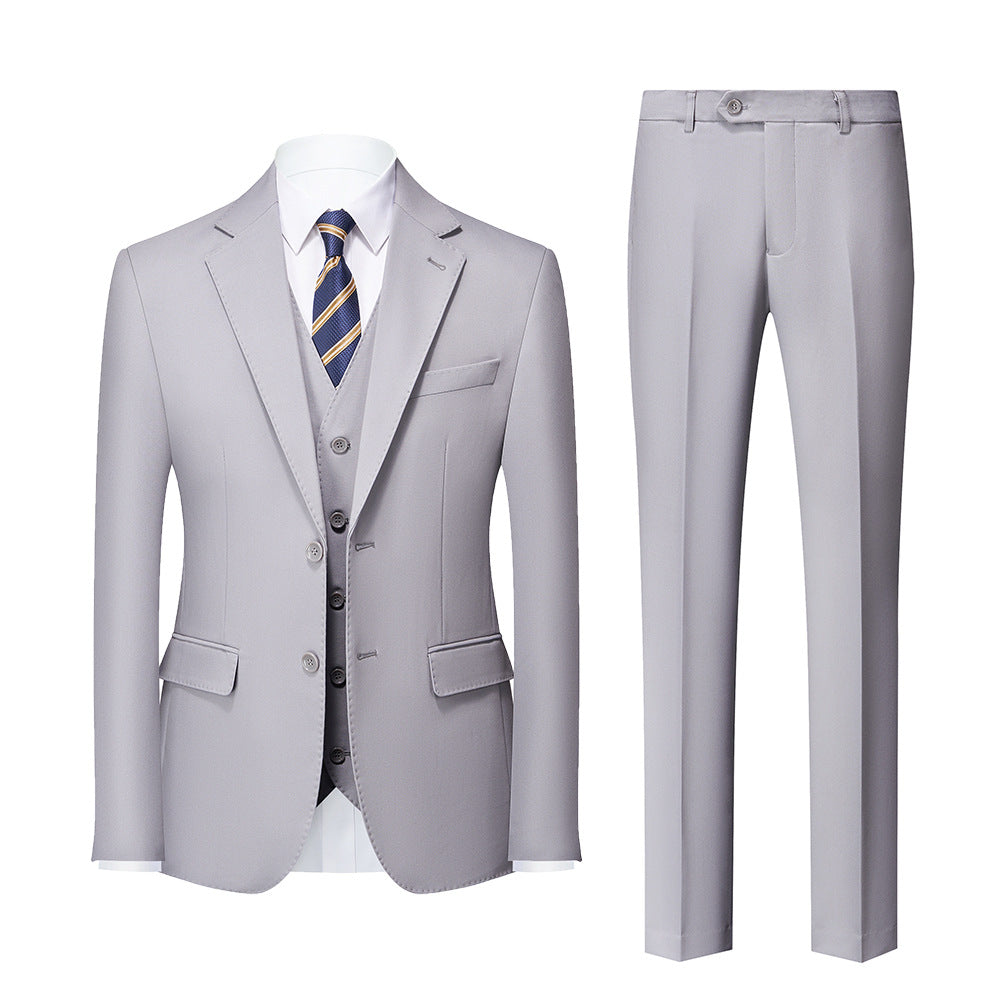 Men's Suit Slim Casual Men's 3-Piece Suit