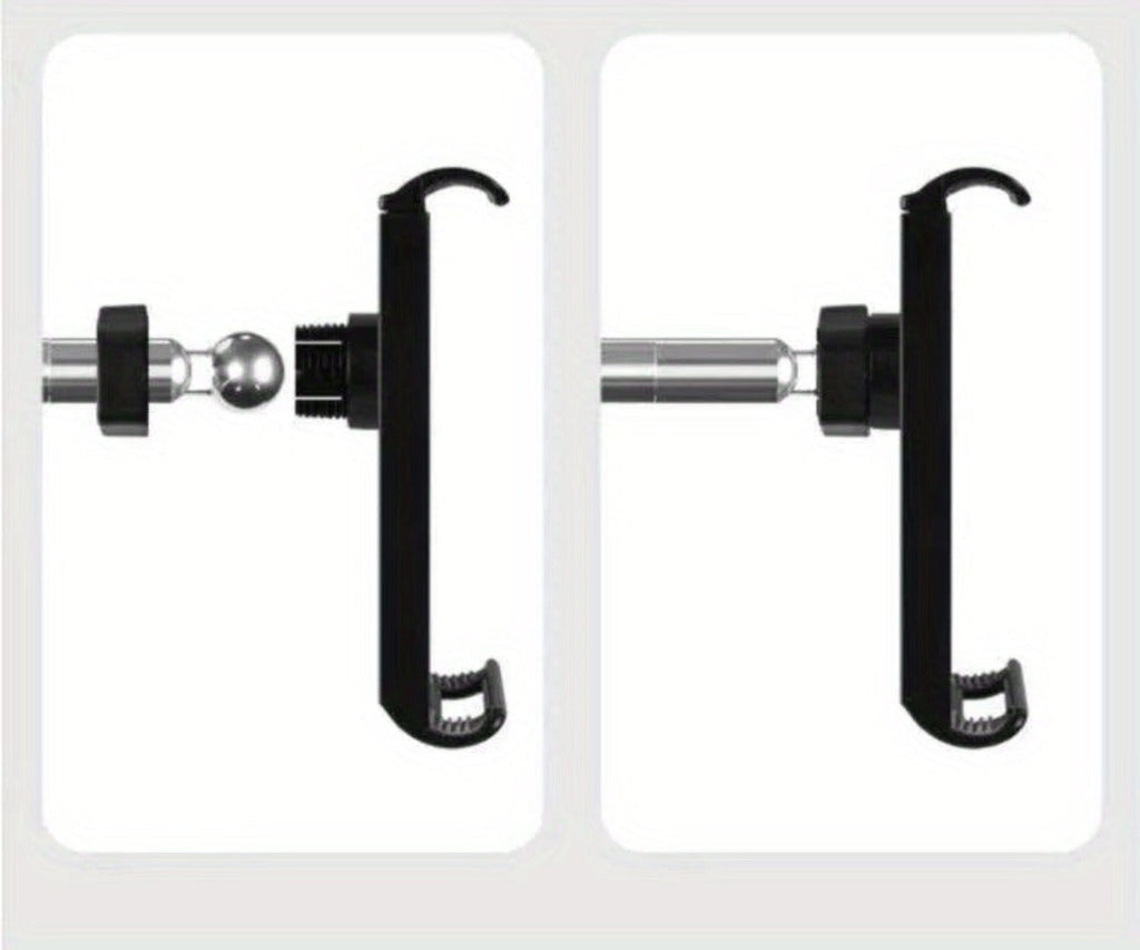 Phone Stand with Flexible Gooseneck Arm and Rotating Holder, 68.9-Inch Metal Support for Hands-Free Viewing