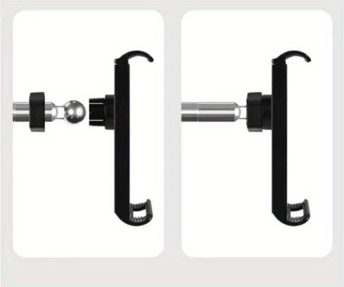 Phone Stand with Flexible Gooseneck Arm and Rotating Holder, 68.9-Inch Metal Support for Hands-Free Viewing