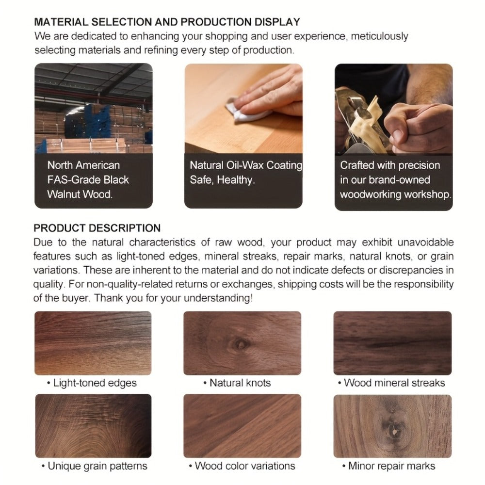 Mechanical Kitchen Timer with Loud Alarm - Black Walnut Wood Cooking Timer, 100% Battery-Free Desktop Timer for Cooking