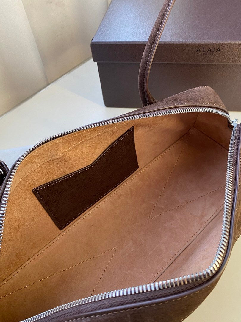 Jacquemus Suede Rectangular Shoulder Bag – Brown