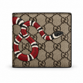 Gucci GG Supreme Kingsnake Print Bifold Wallet