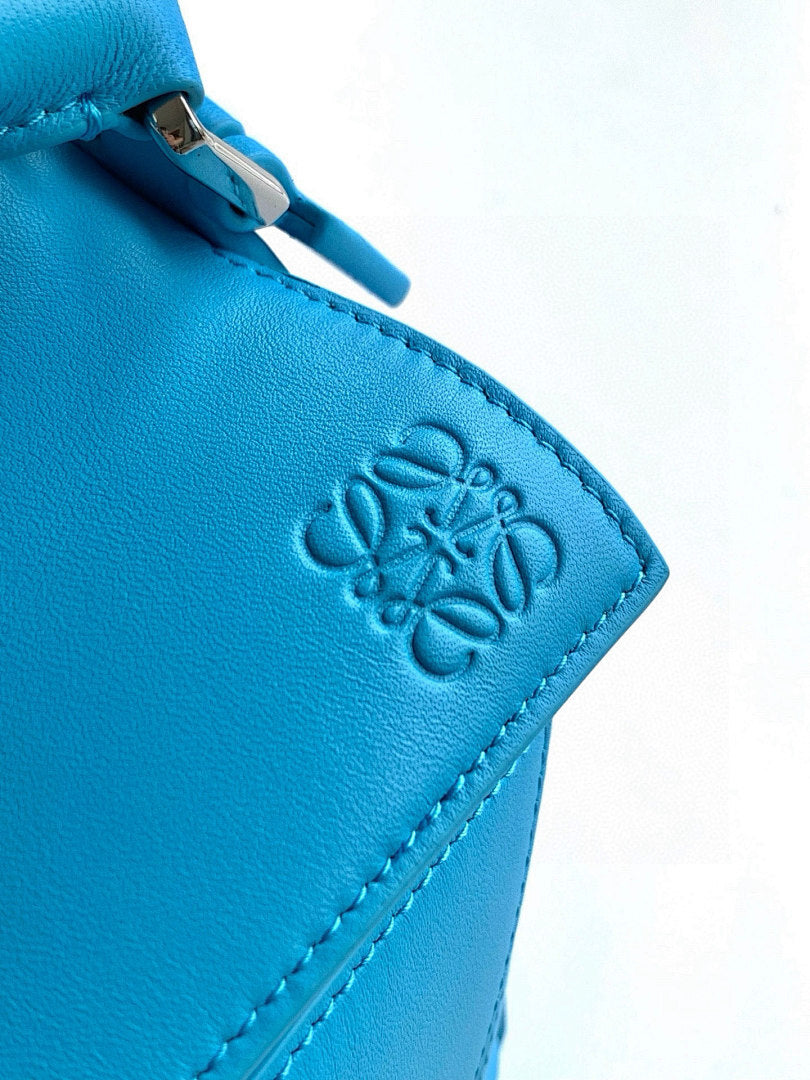 Loewe Puzzle Bag Small – Electric Blue Smooth Calfskin Silver Hardware