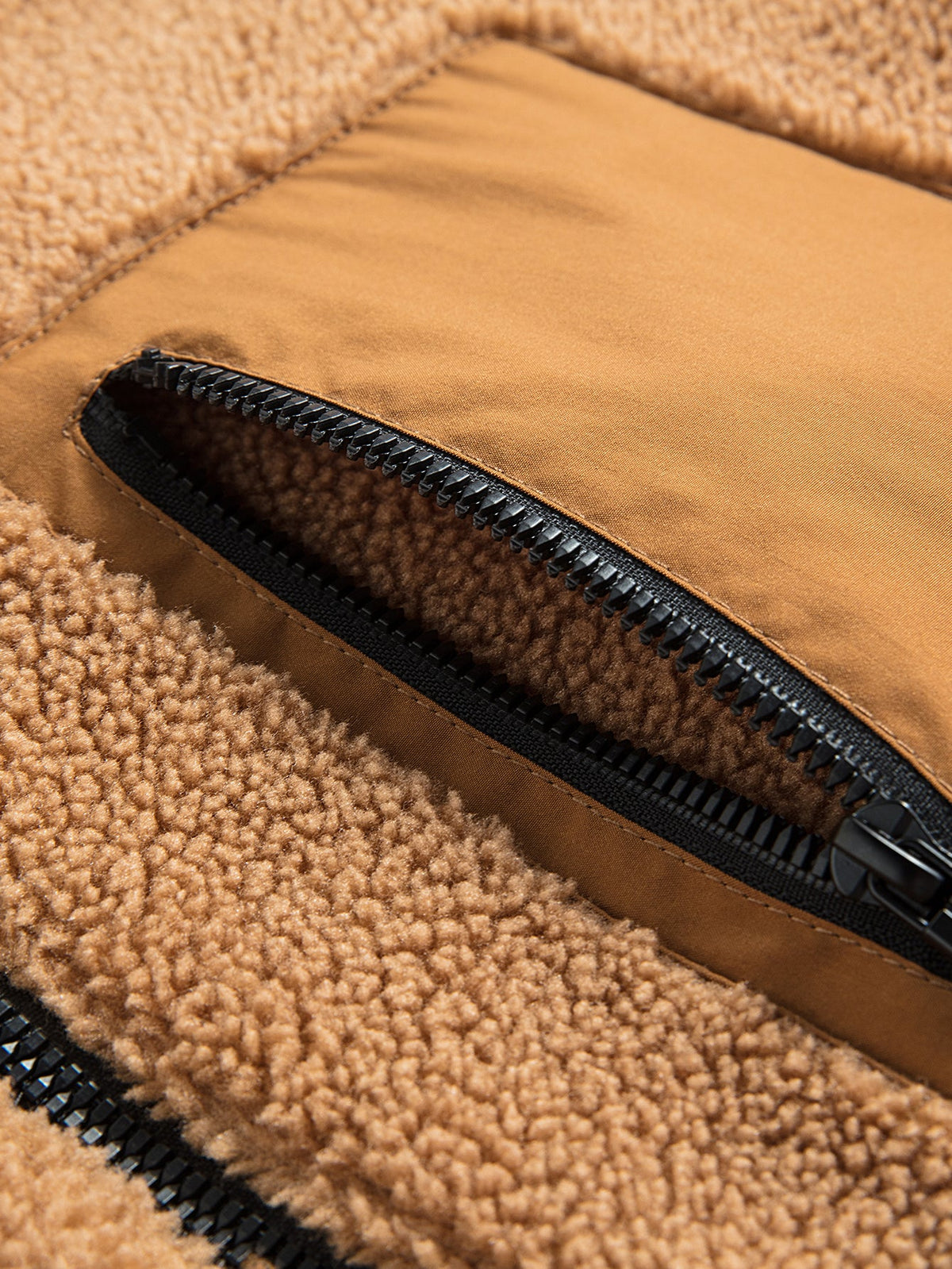 Teddy Fleece Zipper Pocket Jacket