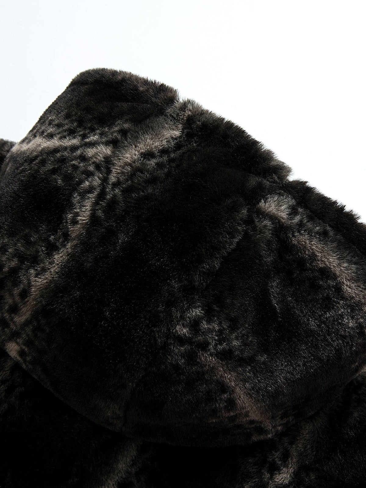 Animal Print Faux Fur Hooded Jacket