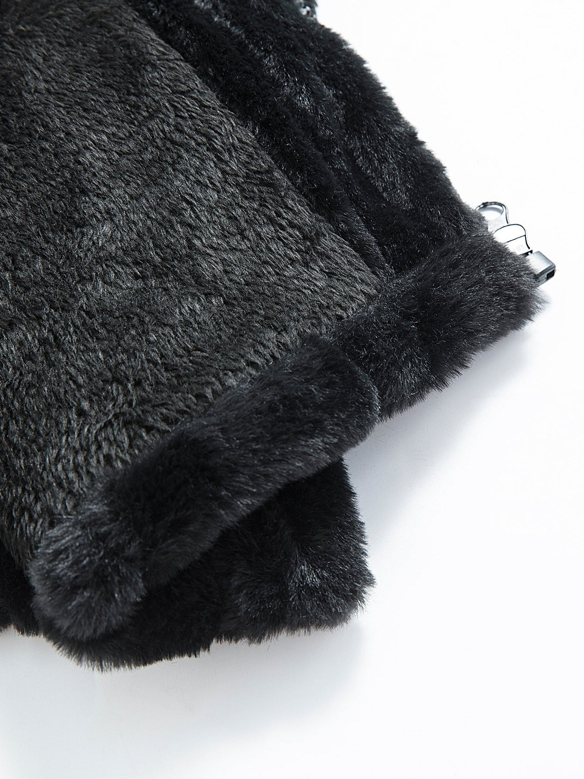 Faux Fur Zip-Up Stand Collar Vest