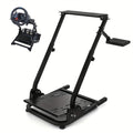 Racing Wheel Stand Height Adjustable 22"-30" Steel Driving Simulator Cockpit, Compatible with Logitech G25 G27 G29 G920