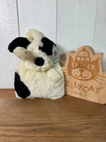 Jellycat Bashful Black & Cream Puppy Bag