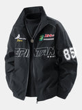 Relax Fit Embroidered Racing Jacket