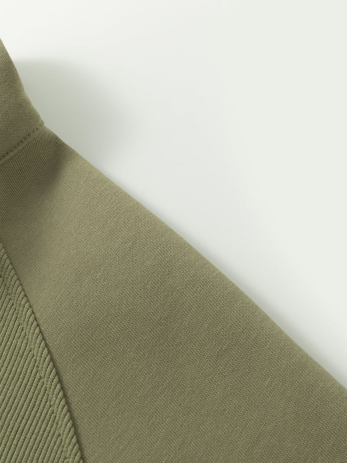 Relaxed Fit Quarter-Zip Stand Collar Sweatshirt