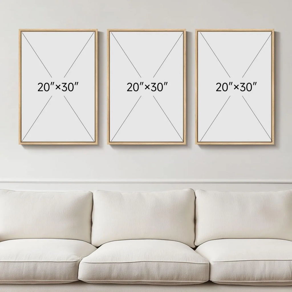 3Pcs Modern Abstract Line Canvas Wall Decor（No Frame）