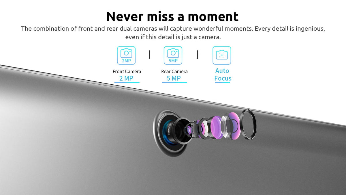 Android Tablet BMAX I9 Plus 10.1-Inch with Android 15, RK3562 CPU, 64GB Internal Storage and 6000mAh