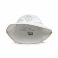 White Monogram Embroidered Bucket Hat
