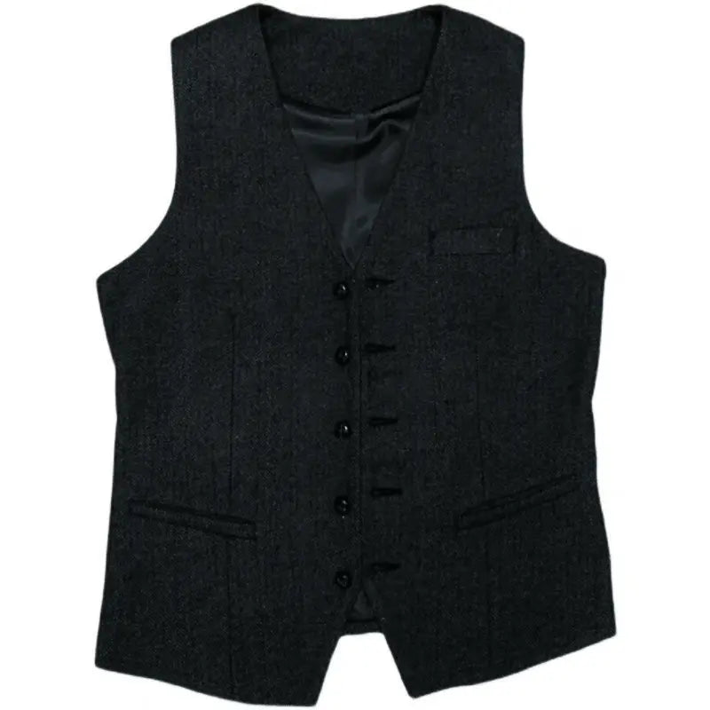 Sweetearing Tweed Suit Men's Breasted Vintage Classic Tuxedos