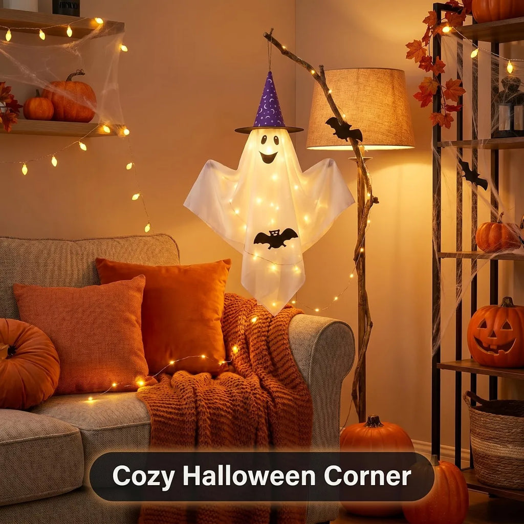 Light up Hanging Ghost Halloween Decor
