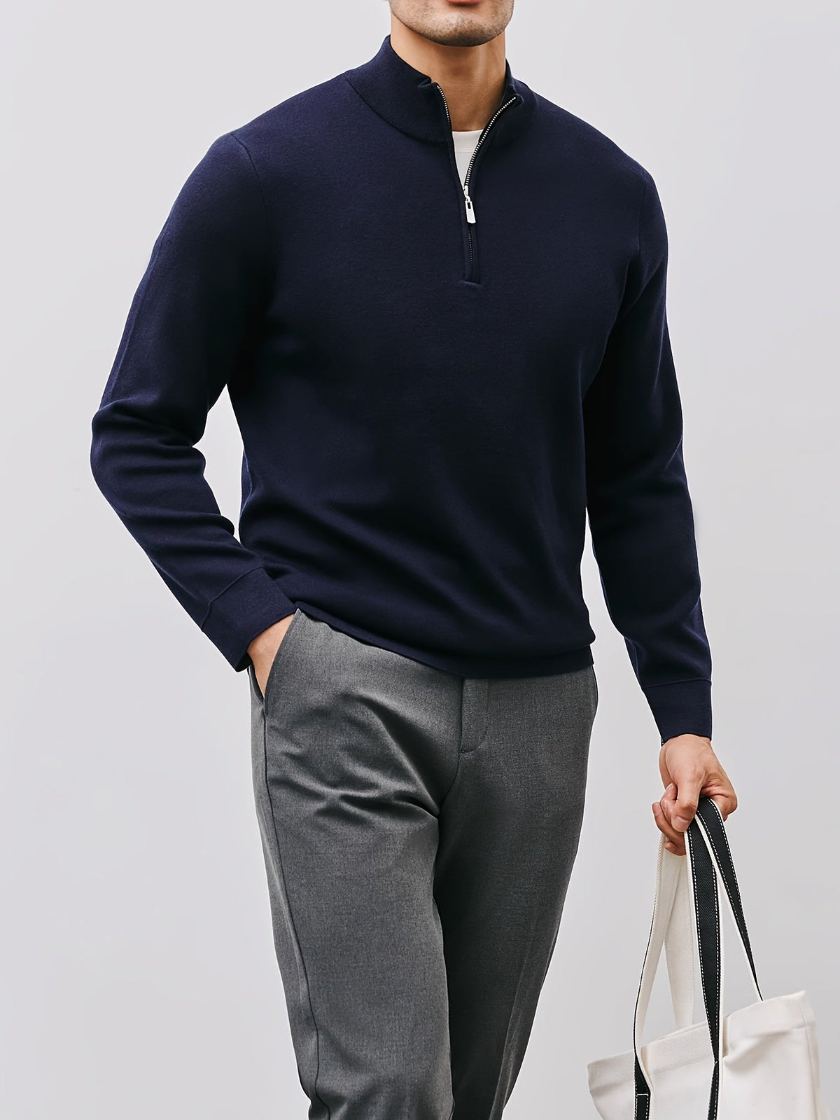 Silas | Refined Half-Zip Sweater