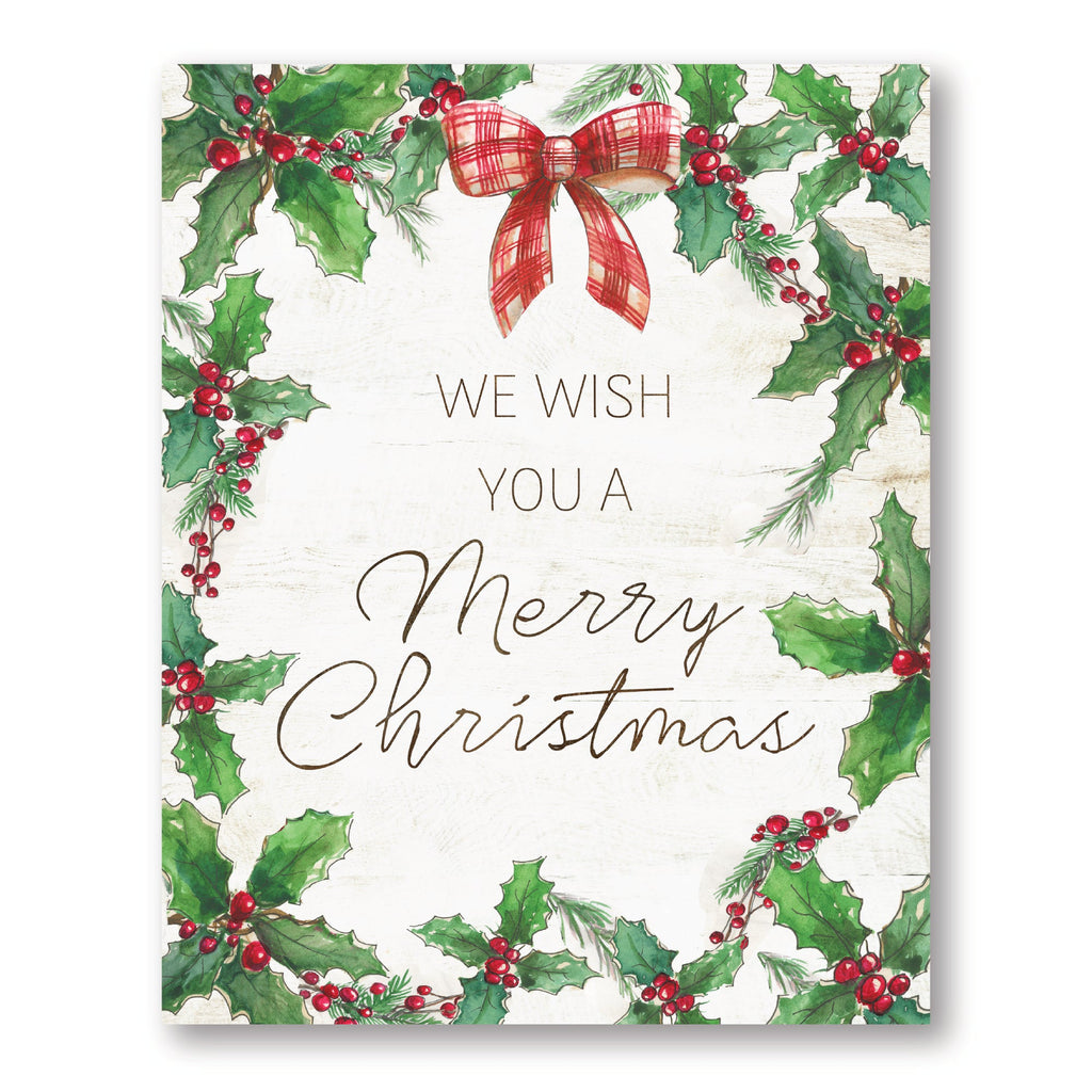 We Wish You a Merry Christmas Gallery-Wrapped Canvas Wall Art