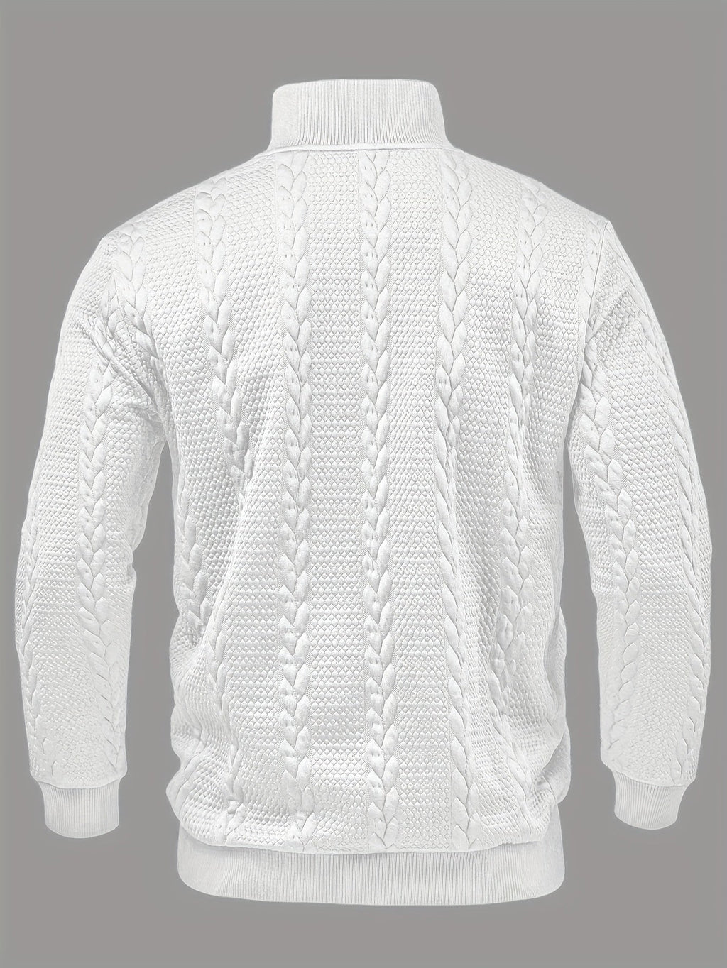 Griffin | Textured Button-Neck Pullover