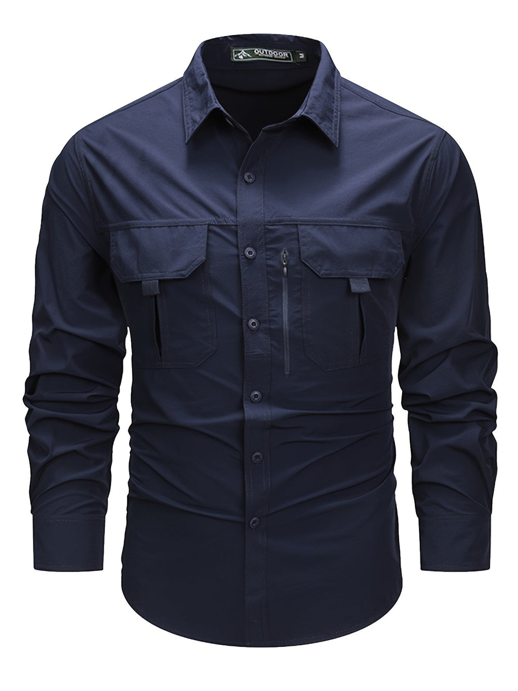 Hollis | Utility-Langarm-Cargoshirt