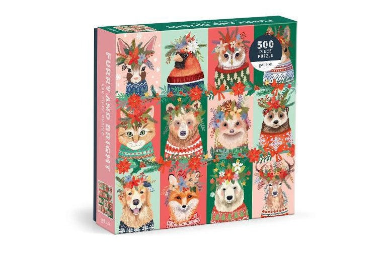 Galison Furry And Bright Puzzle 500pcs