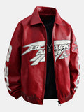 Black Air Leather Racing Jacket