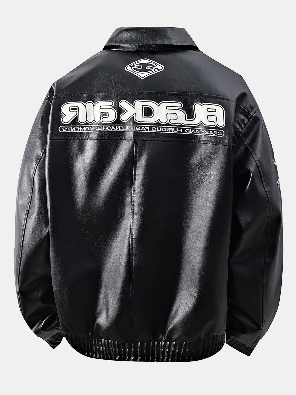 Black Air Leather Racing Jacket