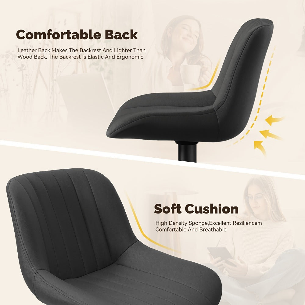 Bar Stool Adjustable Swivel Pedestal Seat with Channel Back, Footrest, Six Colors and Sets of 1 to 4