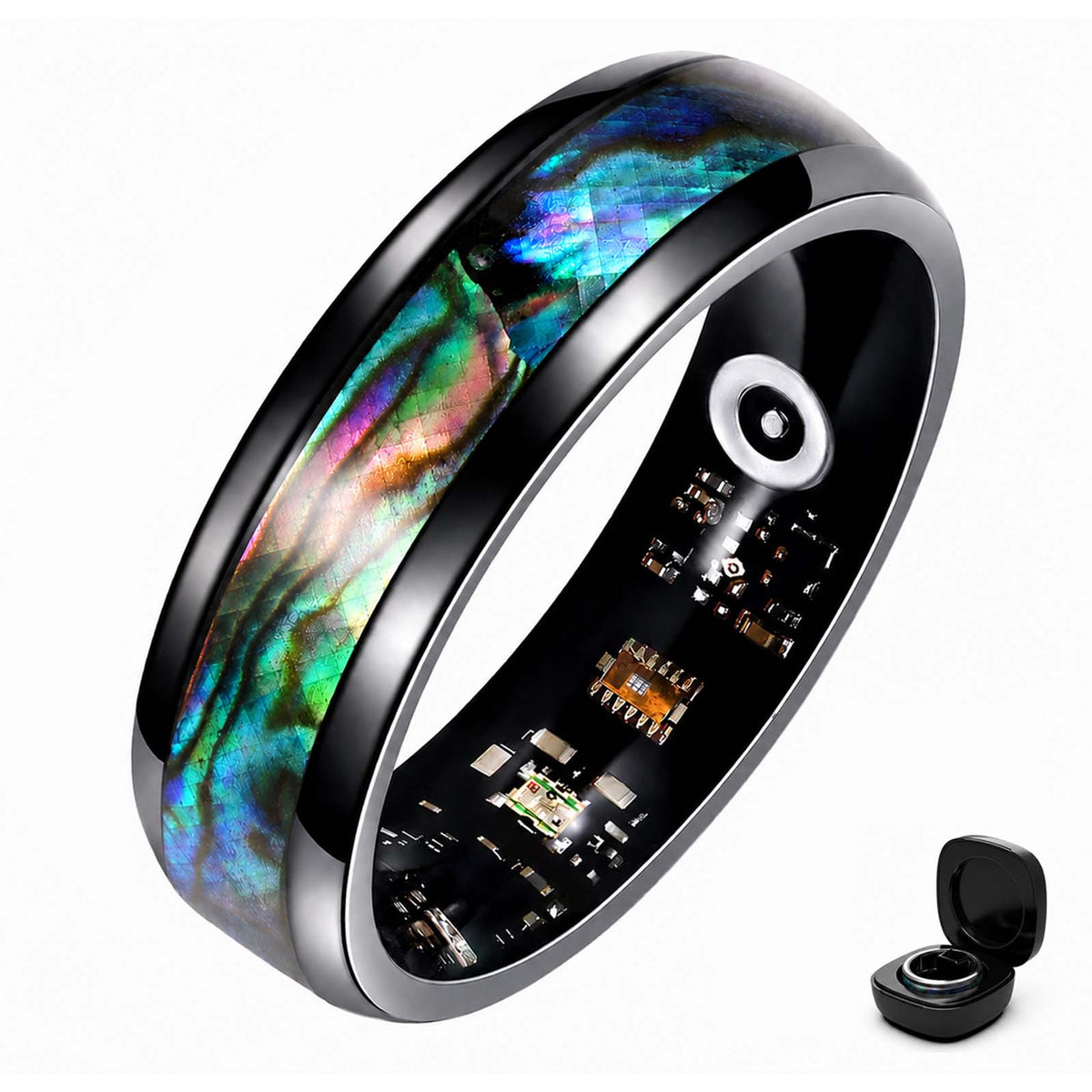 Wrongduck Anneau Intelligent Bluetooth Nebula Suivi de Santé