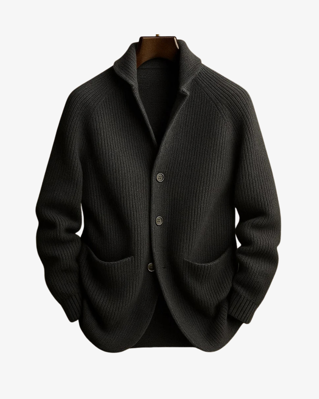 Lawrence | Maßgeschneiderte Strickjacke mit durchgehender Knopfleiste