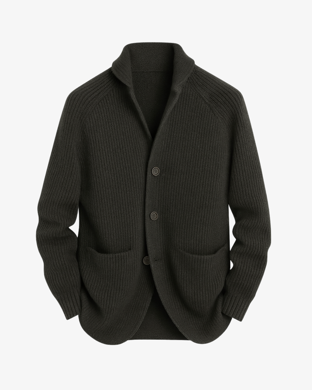 Lawrence | Maßgeschneiderte Strickjacke mit durchgehender Knopfleiste
